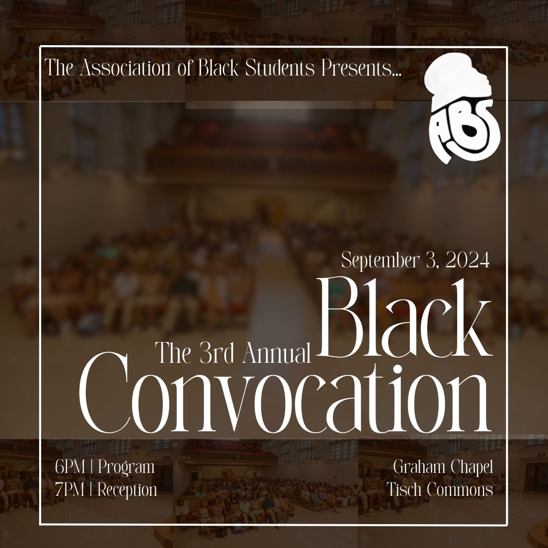 event flyer, black convocation, ABS