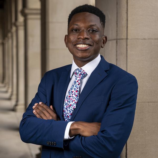 AFAS Minor Ephraim Oyetunji was one of two WashU finalists for the Rhodes Scholarship