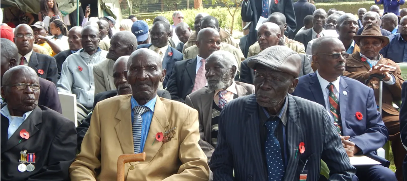 Kenyan Veterans on Remembrance Day, 2018