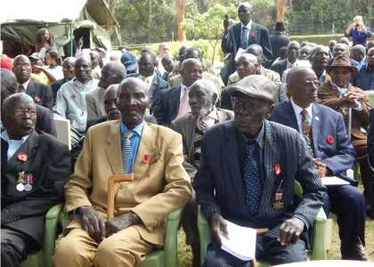 Kenyan Veterans on Remembrance Day, 2018